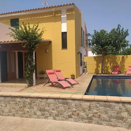 Casa Familiar Con Piscina, Cerca De La Playa Ciutadella